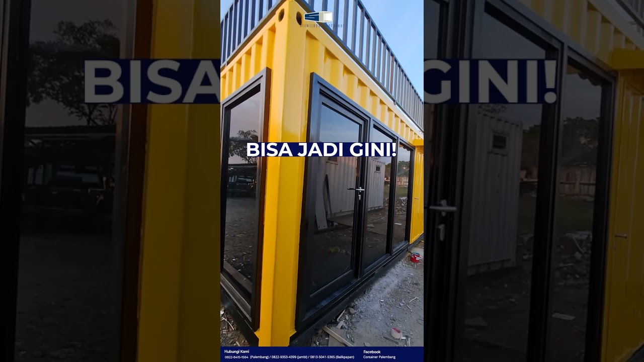 Kontainer Jadi Glow Up dan Kece | Jual Sewa Container | Kontainer Modifikasi Palembang