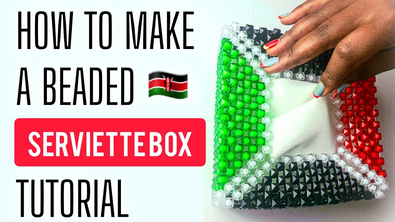 How to Make a Beaded Square Tissue Box | Step-by-Step DIY Tutorial