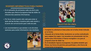 Spanish Two Way Dual Language Informational Slides