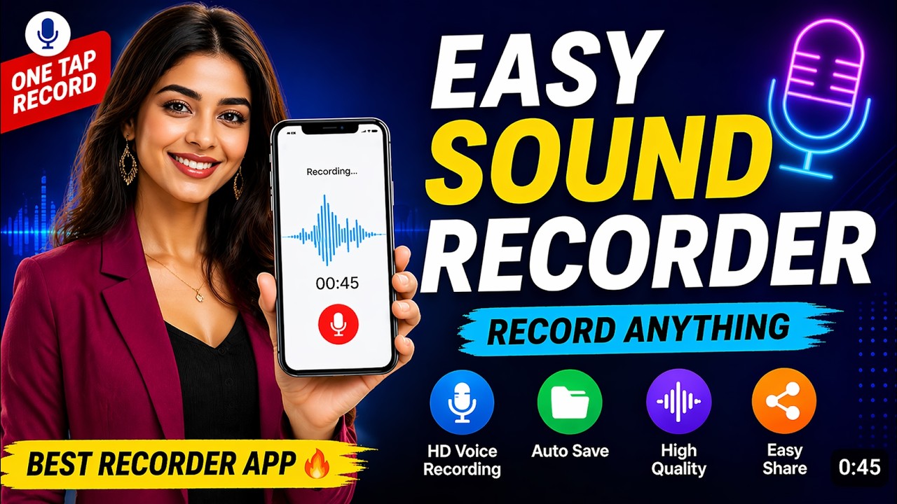 🎤 Easy Sound Recorder – Record Clear Voice Anytime, Anywhere - YouTube