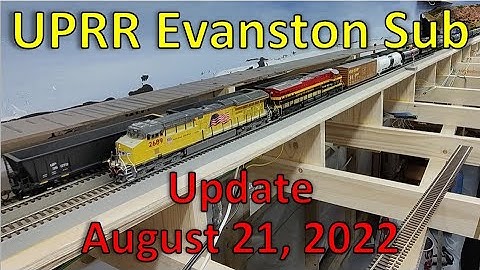 S2022E33 20 ft of Additional Mainline! 8-21 Update Model Train Layout Ops & Realism Union Pacific RR