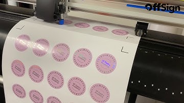 Stickers Die Cut - CutContour labels with Graphtec CE6000 by OffSign