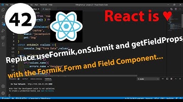 42 - Replace useFormik,onSubmit and getFieldProps with the Formik,Form and Field Component in React