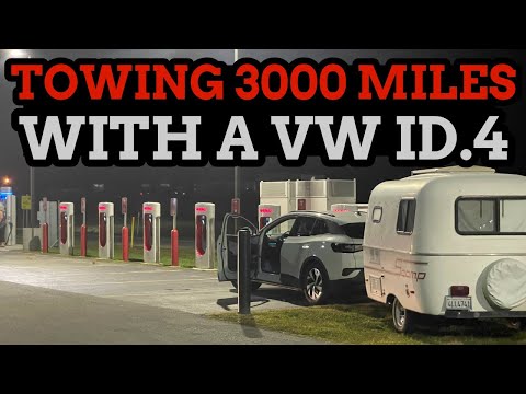 VW ID.4 Towing A Camper From Coast To Coast! Went Better Than You Might Expect!