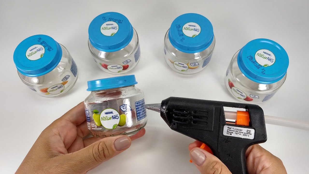 2 IDEIAS SENSACIONAIS COM POTINHOS DE VIDRO ❤️