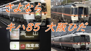 【ありがとうキハ85】JR京都線 特急ひだ25号 走行動画集