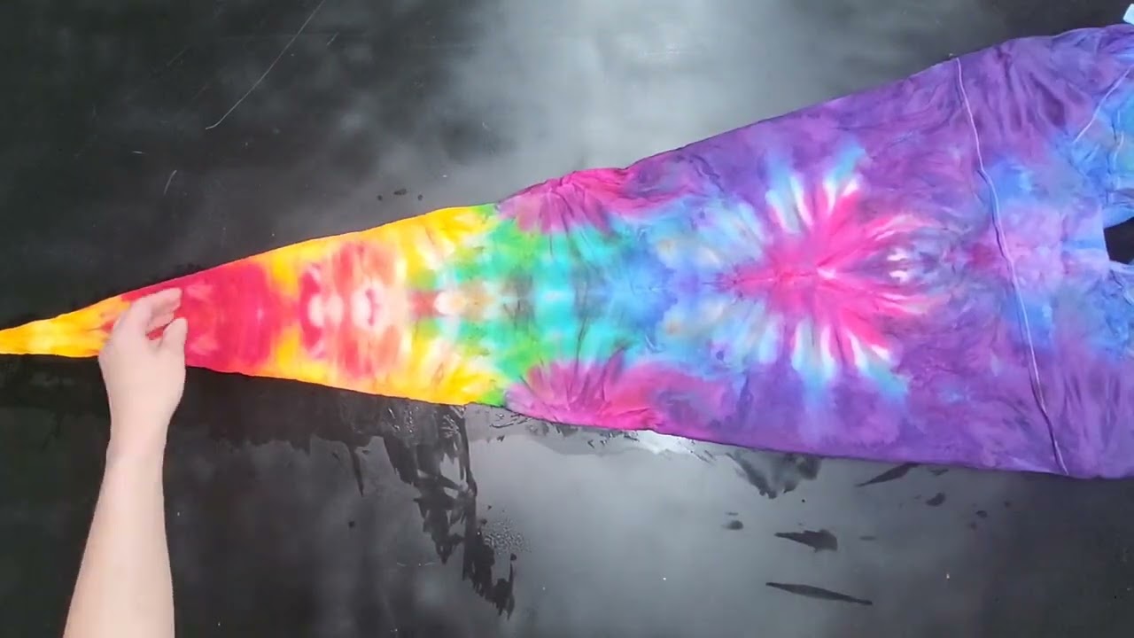 tie dye mandala tapestry ice dyed