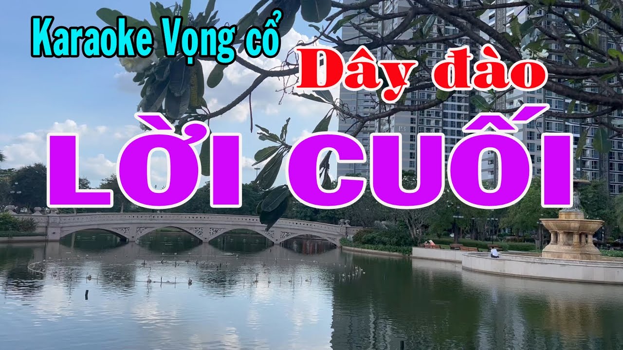 Karaoke vọng cổ LỜI CUỐI - DÂY ĐÀO [Beat hay]