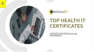 Top Health IT Certificates For Healthcare Professionals