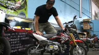 CRF50 replacement wheel assembly with HD spokes from KMS