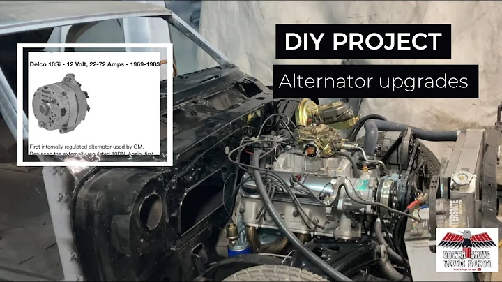 Alternator upgrade 1969 Firebird externally to internally regulated swap and wiring. 10si