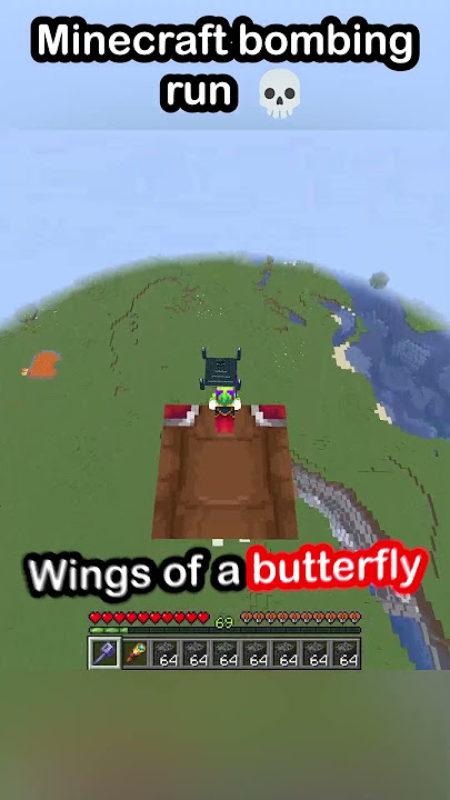Minecraft bombing run gone wrong 💀 | #minecraft #shorts #funny #edit
