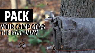 Packing Camping Gear without Hassel - Proper Way to Fold Gear into a Tarp