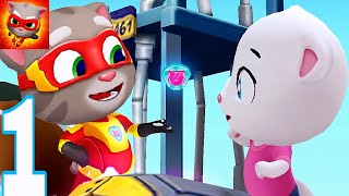 Talking Tom Hero Dash - Run Game #1 - Mèo Tom Chạy Lấy Vàng vs Giải Cứu Bạn Gái Angela screenshot 4