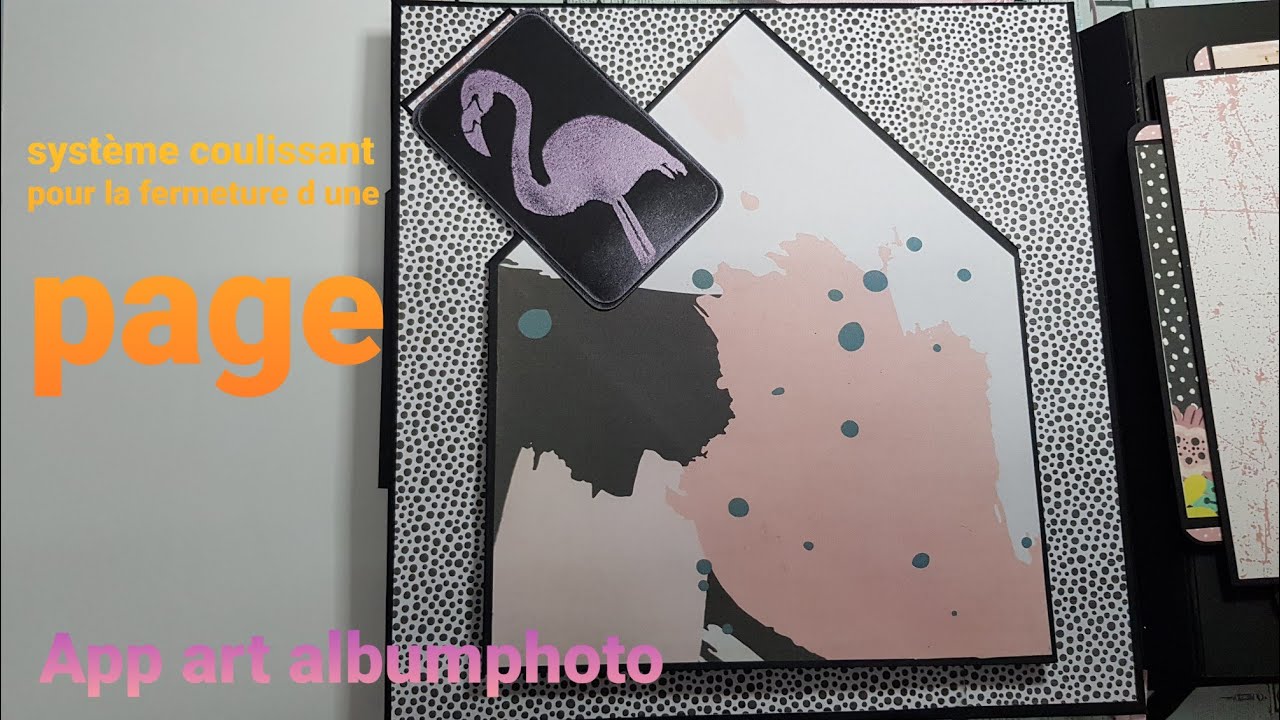 système de fermeture d une page d album. alternative aimant. scrapbooking.