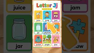 Letter Jj - English Learning Video for Kids  #readingpractice #readingeanglish #kids #phonics