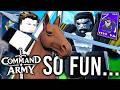 This is SO MUCH FUN! | I Tried Command An Army Roblox!