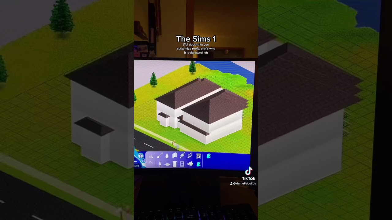 Making the same house in The Sims 1, 2, 3, and 4!