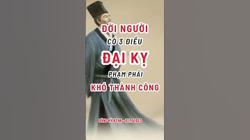 3 điều ĐẠI KỴ, phạm phải khó thành CÔNG! #baihoccuocsong  #tintuc #đạikỵ