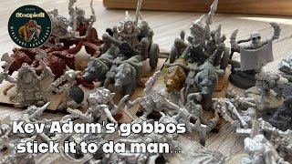 Kev Adam’s goblins by Old School Miniatures, Heartbreaker, Harlequin and Games Workshop