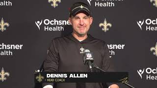 Dennis Allen Recaps Shutout Win | Saints-Patriots Postgame Interview