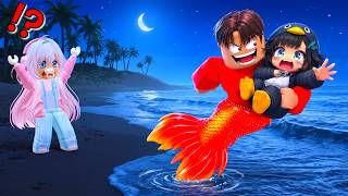 GUGUGAGA PENGUIN PANICS as EVIL MERMAID Yuta Takes Him Away | ROBLOX