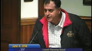 Lowell Planning Board Meeting - (6/4/2018)