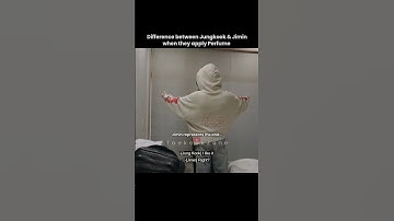 Difference between #Jungkook & #Jimin when they apply Perfume 😂 #bts #taekookzone #kpop