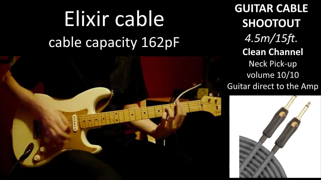 GUITAR CABLE SHOOTOUT part 1/4 4.5m/15ft. on CLEAN channel YouTube