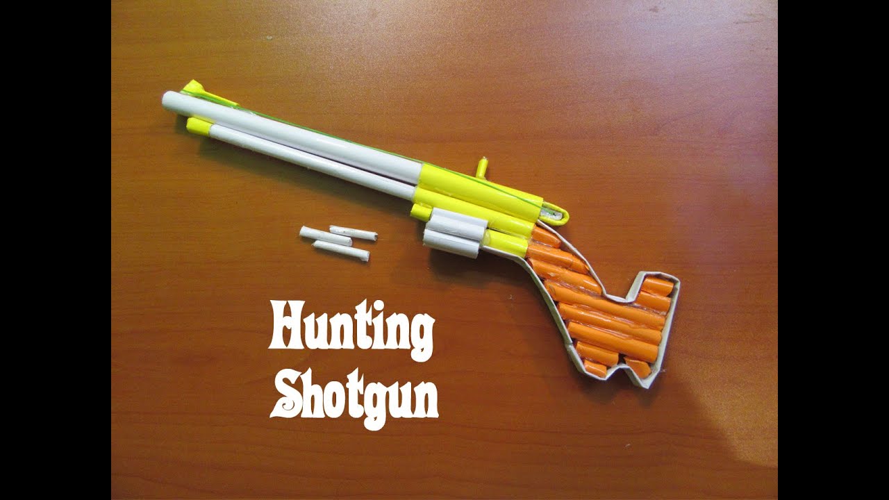 How to Make a Paper Gun that Shoots (Hunting Shotgun Assault) Easy Tutorials YouTube