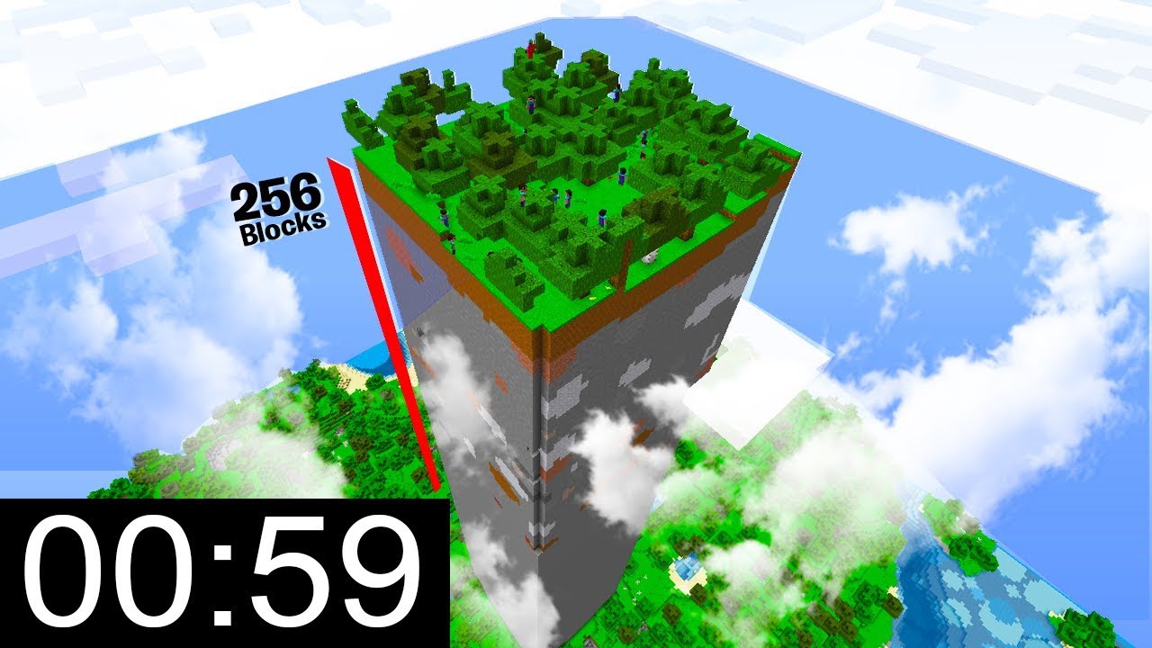 Minecraft, But Every Minute The Ground Rises...
