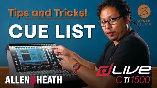 Allen & Heath dLive Series - Cue List