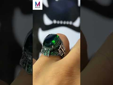 اجمل خاتم فضه رجالي تحفه فنيه ولا اروع فضة مجوهرات 