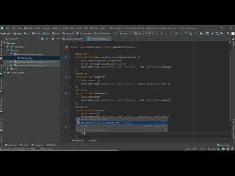 TYIT Android (Activity Lifecycle) In Java