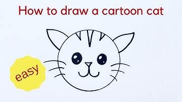 Beginners hoe je een cartoonkat tekent - heel gemakkelijk