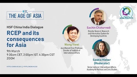 RCEP and its consequences for Asia | RCEP und seine Folgen für Asien
