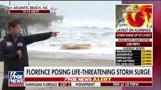 Outer Bands Of Hurricane Florence Rock North Carolina Coast