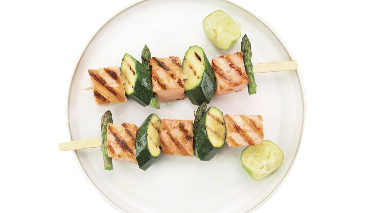 BBQ Salmon Kebabs YouTube