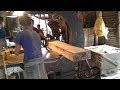 Mango wood cutting at night swift worksawmill night swift workexperts cutting mango wood smartly