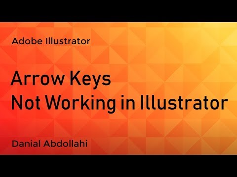 Adobe Illustrator - arrow key not working in illustrator
