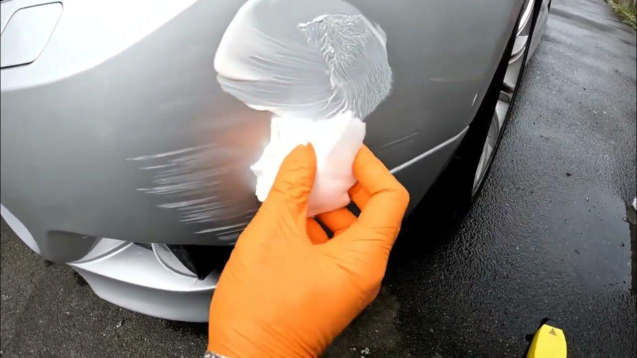 How to fix a scuffed car bumper for under $10 - YouTube