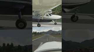 Cessna caravan landing at saint barthélemy in MSFS2020. #shorts