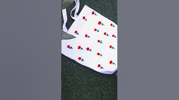Thumbnail of hand embroidery on cotton bag #embroidery #embroiderydesign #handembroidery #artist #bts