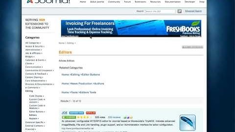 Installing Joomla Content Editor
