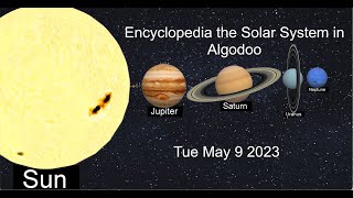 Encyclopedia the Solar System in Algodoo screenshot 1