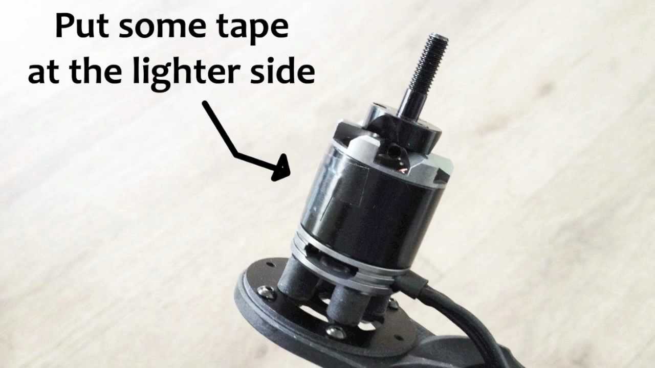 How to balance a brushless motor for a DIY multicopter