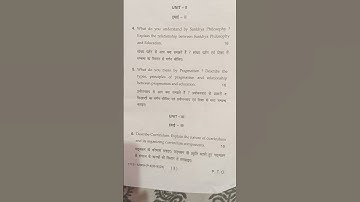 MDU B.ED 2nd Year2024 question paper of KNOWLEDGE AND CURRICULUM#questionpaper#shorts#viralreels#yt