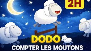 Compter les moutons pour dormir 🐑 | Musique douce pour s'endormir | 2H Vidéo sommeil enfants