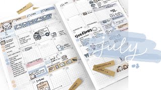 July Monthly Calendar Plan With Me | Hobonichi Cousin Planner