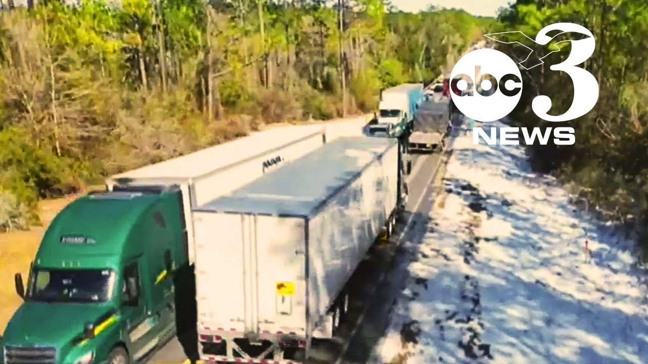 I-10 closure from Florida snowstorm backs up truckers for hours, disrupts grocery supply chain
